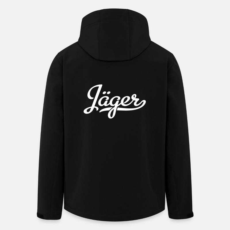 Jäger - Recycelte Männer Softshell-Jacke von Stanley/Stella - Schwarz