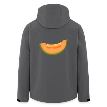 water melon watermelon veggie fruits7 - Men’s Recycled Softshell Jacket by Stanley/Stella - black - Back - AI Model Male 185 light (185cm)
