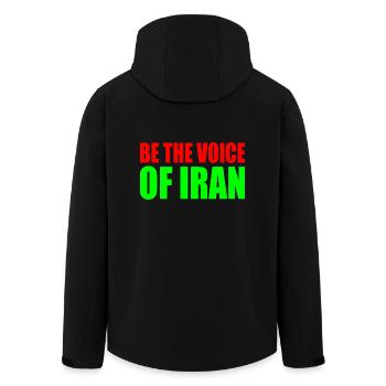 Be the voice of iran - Recycelte Männer Softshell-Jacke von Stanley/Stella - Schwarz - Hinten - AI Model Male 185 light (185cm)