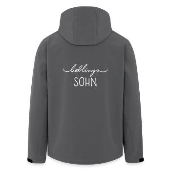 LieblingsSohn - Recycelte Männer Softshell-Jacke von Stanley/Stella - Schwarz - Hinten - AI Model Male 185 light (185cm)