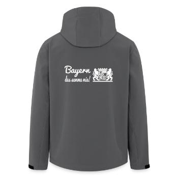 Bayern das samma mia! - Bayerischer Spruch - Recycelte Männer Softshell-Jacke von Stanley/Stella - Schwarz - Hinten - AI Model Male 185 light (185cm)
