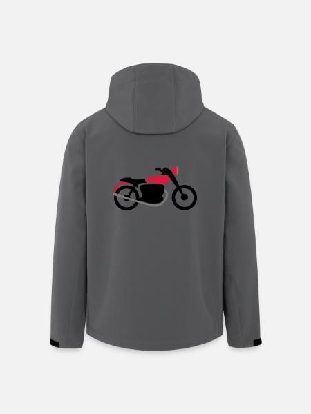 motorcycle - Men’s Recycled Softshell Jacket by Stanley/Stella - black