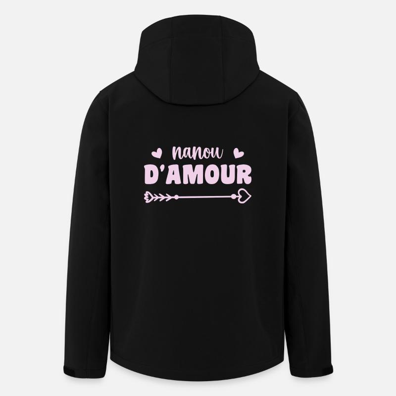 Nanou der Liebe - Recycelte Männer Softshell-Jacke von Stanley/Stella - Schwarz