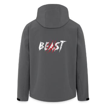 Beast Geschenk Partnerlook Beziehung Partnerschaft - Recycelte Männer Softshell-Jacke von Stanley/Stella - Schwarz - Hinten - AI Model Male 185 light (185cm)