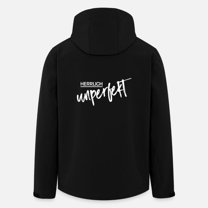 Herrlich unperfekt - Recycelte Männer Softshell-Jacke von Stanley/Stella - Schwarz