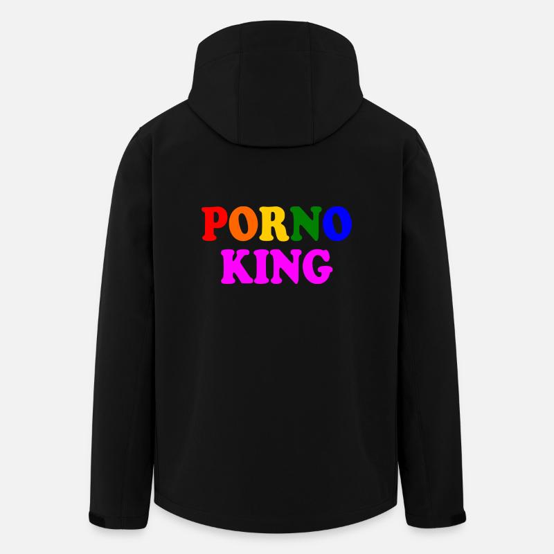 Porno king - Recycelte Männer Softshell-Jacke von Stanley/Stella - Schwarz