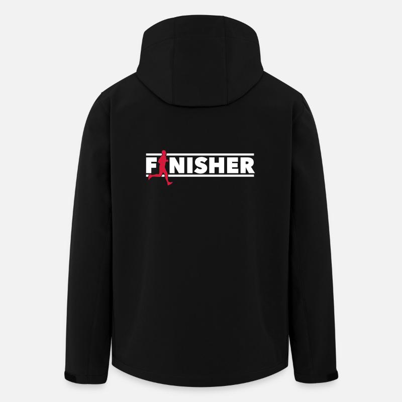 Finisher - Running motivation - Jogging - Recycelte Männer Softshell-Jacke von Stanley/Stella - Schwarz