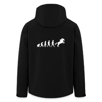 Evolution Equestre Equitation Equestre Equestre - Veste softshell homme en polyester recyclé Stanley/Stella - noir - Dos - AI Model Male 185 light (185cm)