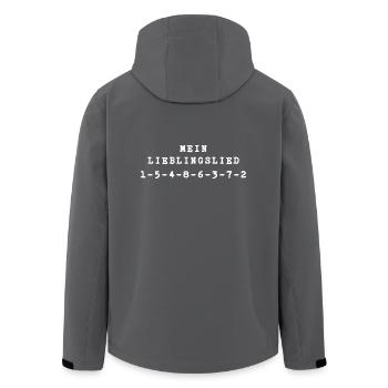 V8 Sound Zünd-Reihenfolge - Auto Geschenk Idee - Recycelte Männer Softshell-Jacke von Stanley/Stella - Anthrazit - Hinten - AI Model Male 185 light (185cm)