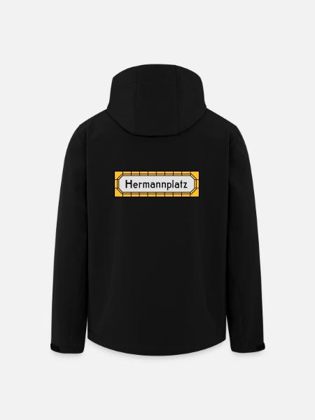 Hermannplatz NEUKÖLLN - Recycelte Männer Softshell-Jacke von Stanley/Stella - Schwarz