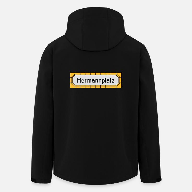 Hermannplatz NEUKÖLLN - Recycelte Männer Softshell-Jacke von Stanley/Stella - Schwarz