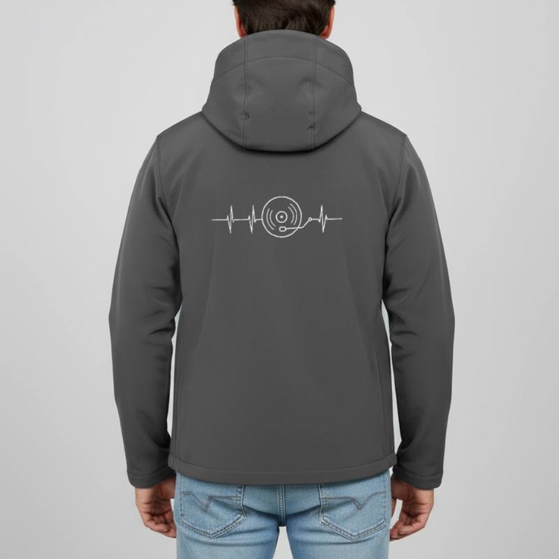 Turntable Frequency Men’s Recycled Softshell Jacket Discoverer by Stanley/Stella