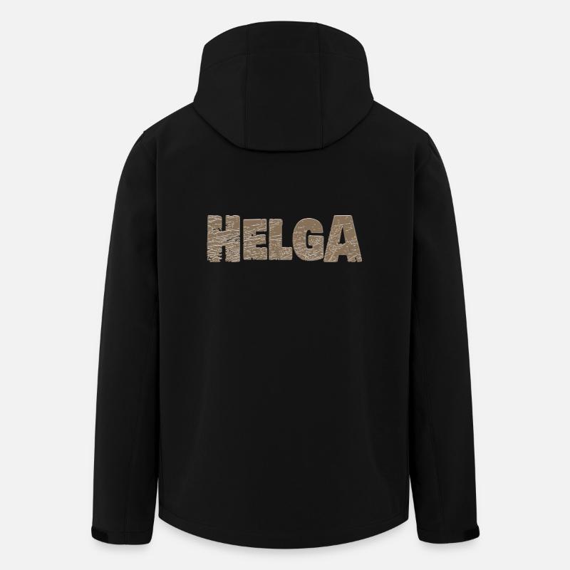 Helga Helga - Recycelte Männer Softshell-Jacke von Stanley/Stella - Schwarz