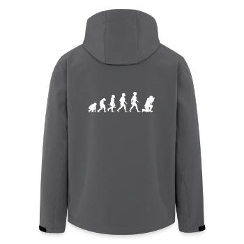 Evolution Photographe Photographe Appareil Photo - Veste softshell homme en polyester recyclé Stanley/Stella - charbon - Dos - AI Model Male 185 light (185cm)