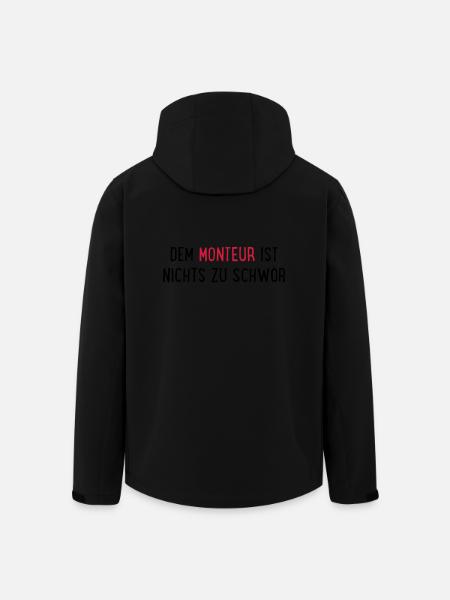 monteur - Recycelte Männer Softshell-Jacke von Stanley/Stella - Schwarz