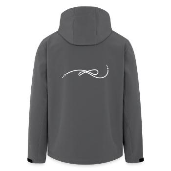 Ornament Linie - Recycelte Männer Softshell-Jacke von Stanley/Stella - Schwarz - Hinten - AI Model Male 185 light (185cm)