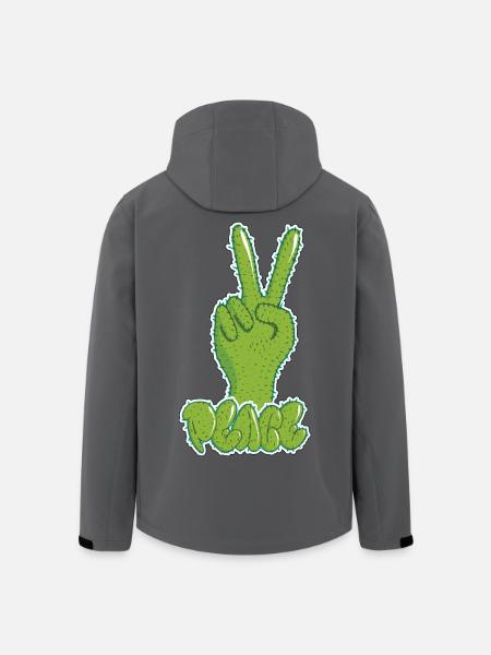 Street art - Recycelte Männer Softshell-Jacke von Stanley/Stella - Schwarz