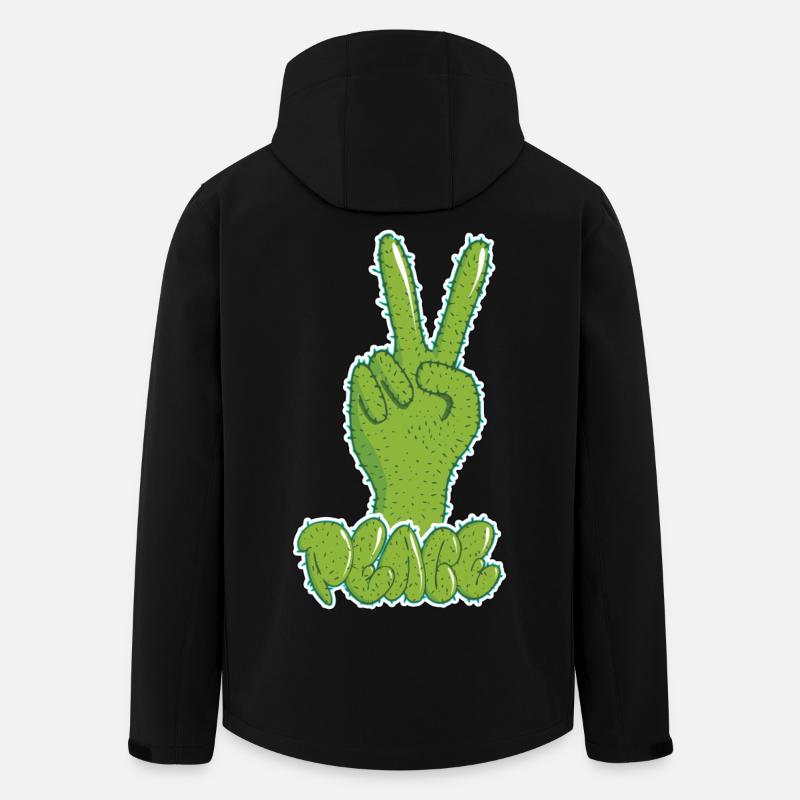 Street art - Recycelte Männer Softshell-Jacke von Stanley/Stella - Schwarz
