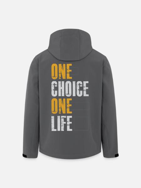 one choice one life - Men’s Recycled Softshell Jacket by Stanley/Stella - black
