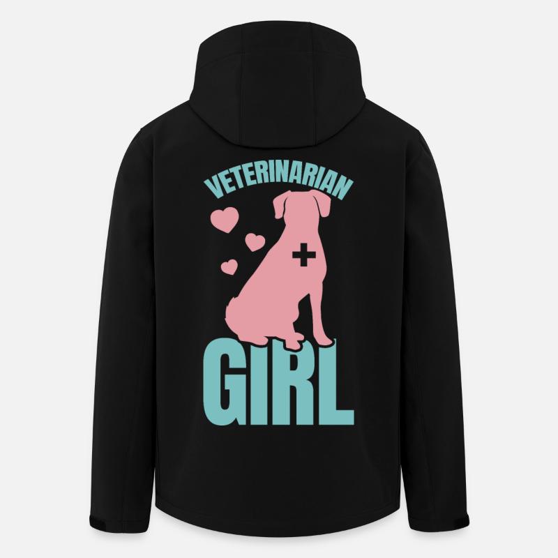 Tierärztin - Recycelte Männer Softshell-Jacke von Stanley/Stella - Schwarz