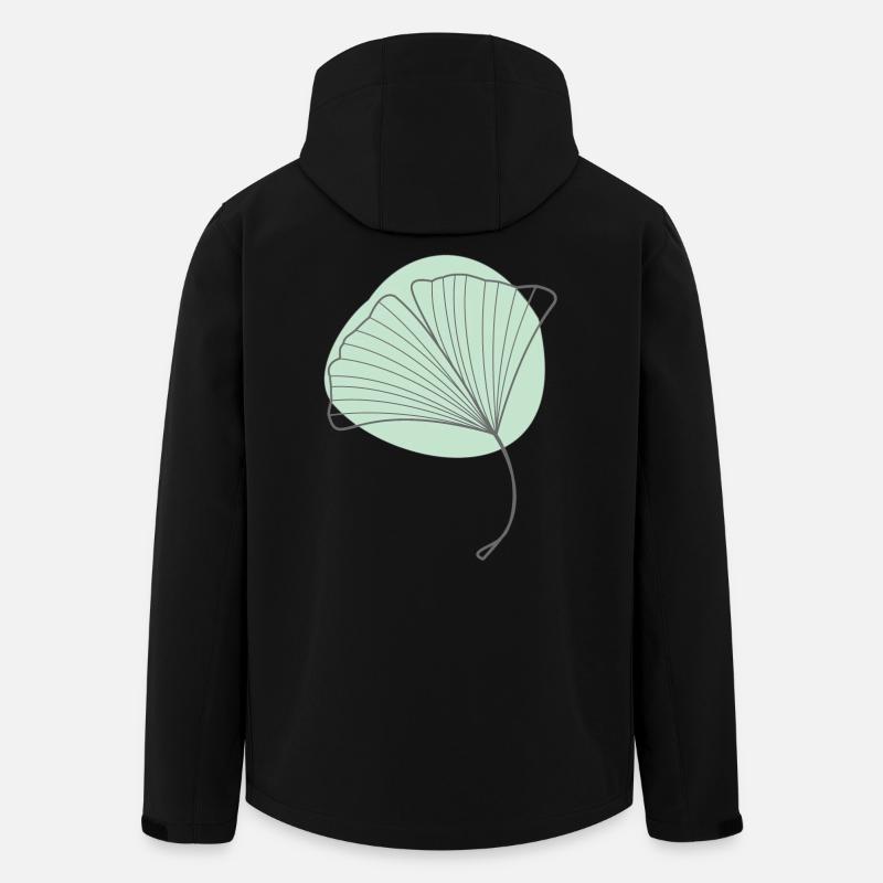 Ginkgo - Recycelte Männer Softshell-Jacke von Stanley/Stella - Schwarz