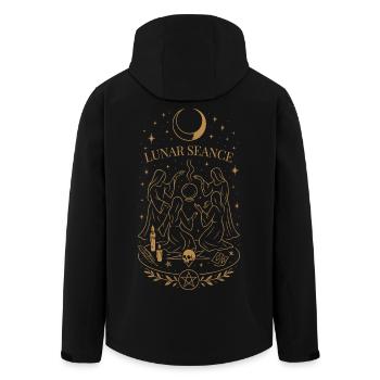 Séance lunaire de Samhain, rituel de la lune des sorcières - Veste softshell homme en polyester recyclé Stanley/Stella - noir - Dos - AI Model Male 185 light (185cm)