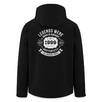 Vintage 1999 Anniversary 1999 Limited Edition - Men’s Recycled Softshell Jacket by Stanley/Stella - black - Back - AI Model Male 185 light (185cm)