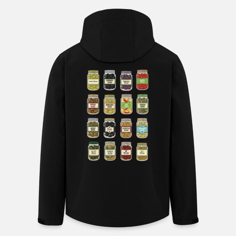 Oliven Im Glas - Recycelte Männer Softshell-Jacke von Stanley/Stella - Schwarz