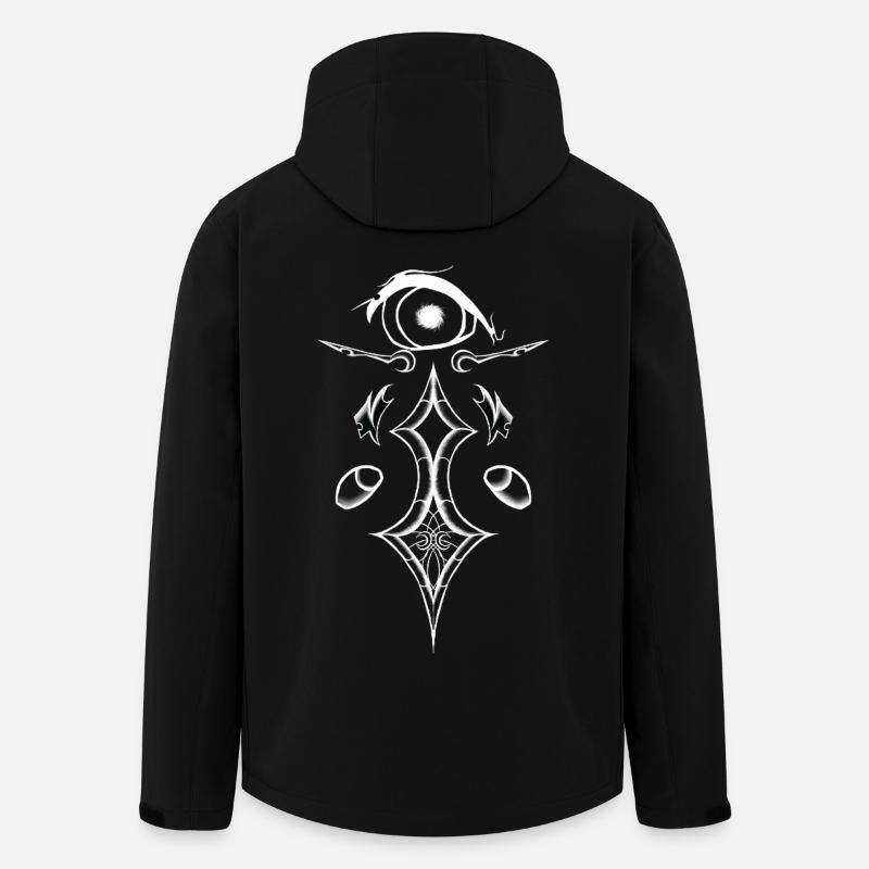 Ornamentauge Glyphenstil - Recycelte Männer Softshell-Jacke von Stanley/Stella - Schwarz