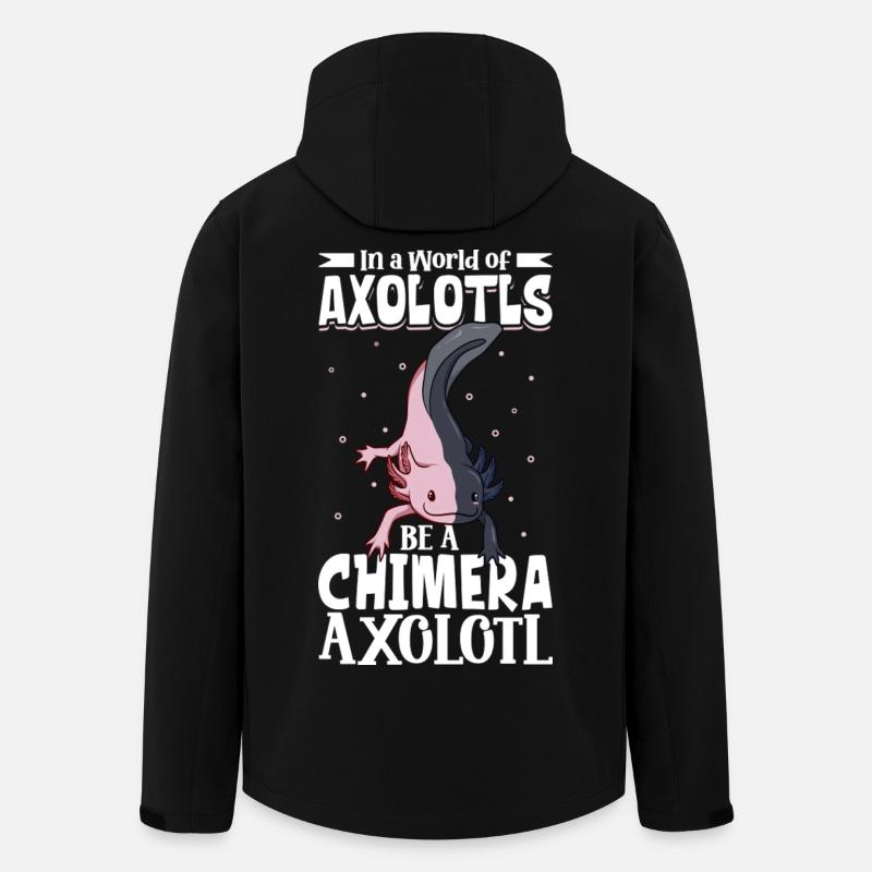 Be a Chimera Axolotl - Men’s Recycled Softshell Jacket by Stanley/Stella - black