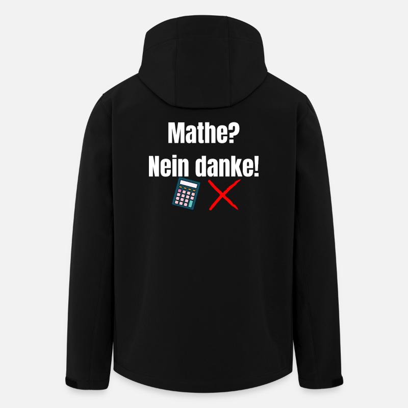 Mathématiques _Nein_danke - Veste softshell homme en polyester recyclé Stanley/Stella - noir