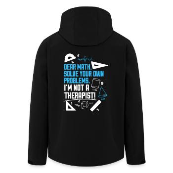 Mathematician Math Solve Your Own Problem - Men’s Recycled Softshell Jacket by Stanley/Stella - black - Back - AI Model Male 185 light (185cm)