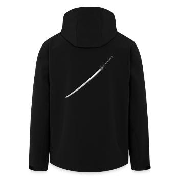 japanese katana sword samurai schwert japanisches - Recycelte Männer Softshell-Jacke von Stanley/Stella - Schwarz - Hinten - AI Model Male 185 light (185cm)