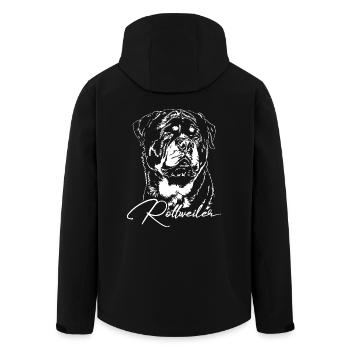 ROTTWEILER Chien Rotti Rottie IGP Wilsigns Chiens - Veste softshell homme en polyester recyclé Stanley/Stella - noir - Dos - AI Model Male 185 light (185cm)