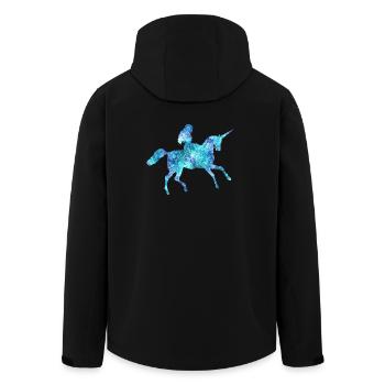 princesse licorne licorne princesse reine née débarrasser - Veste softshell homme en polyester recyclé Stanley/Stella - noir - Dos - AI Model Male 185 light (185cm)