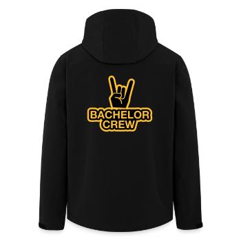 Bachelor Crew - JGA T-shirt - JGA Shirt - bachelor - Veste softshell homme en polyester recyclé Stanley/Stella - noir - Dos - AI Model Male 185 light (185cm)
