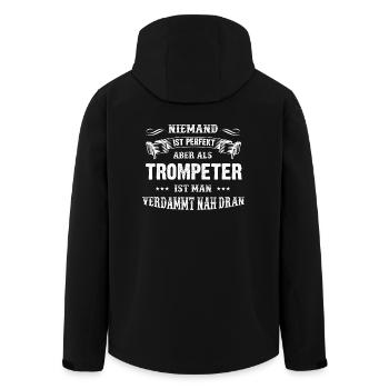 Männer-T-Shirt Beruf Trompeter - Recycelte Männer Softshell-Jacke von Stanley/Stella - Schwarz - Hinten - AI Model Male 185 light (185cm)