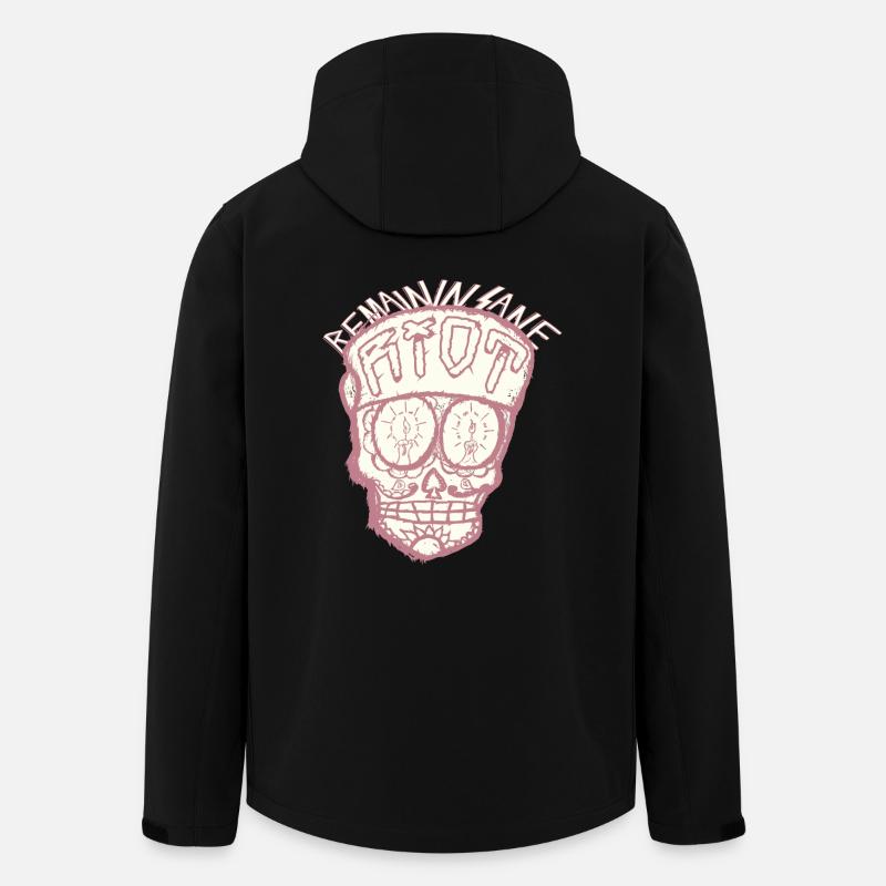 SugarSkull - Recycelte Männer Softshell-Jacke von Stanley/Stella - Schwarz