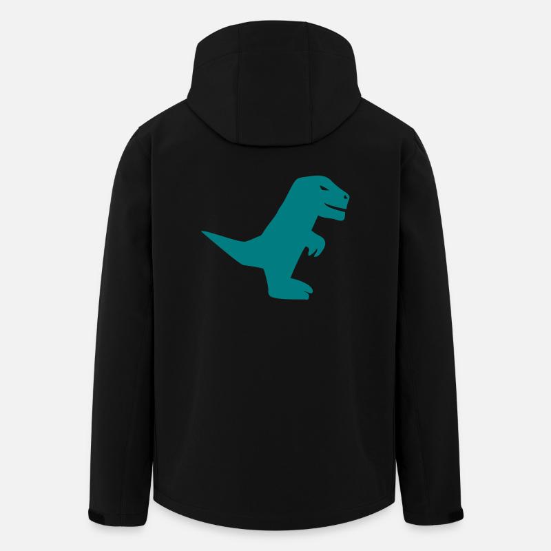 Dinosaurier Geschenk - Recycelte Männer Softshell-Jacke Discoverer von Stanley/Stella - Schwarz