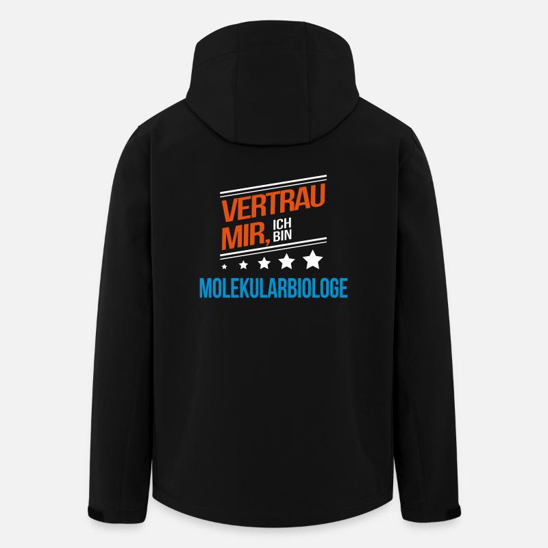 Molekularbiologe Beruf Geschenk - Recycelte Männer Softshell-Jacke von Stanley/Stella - Schwarz