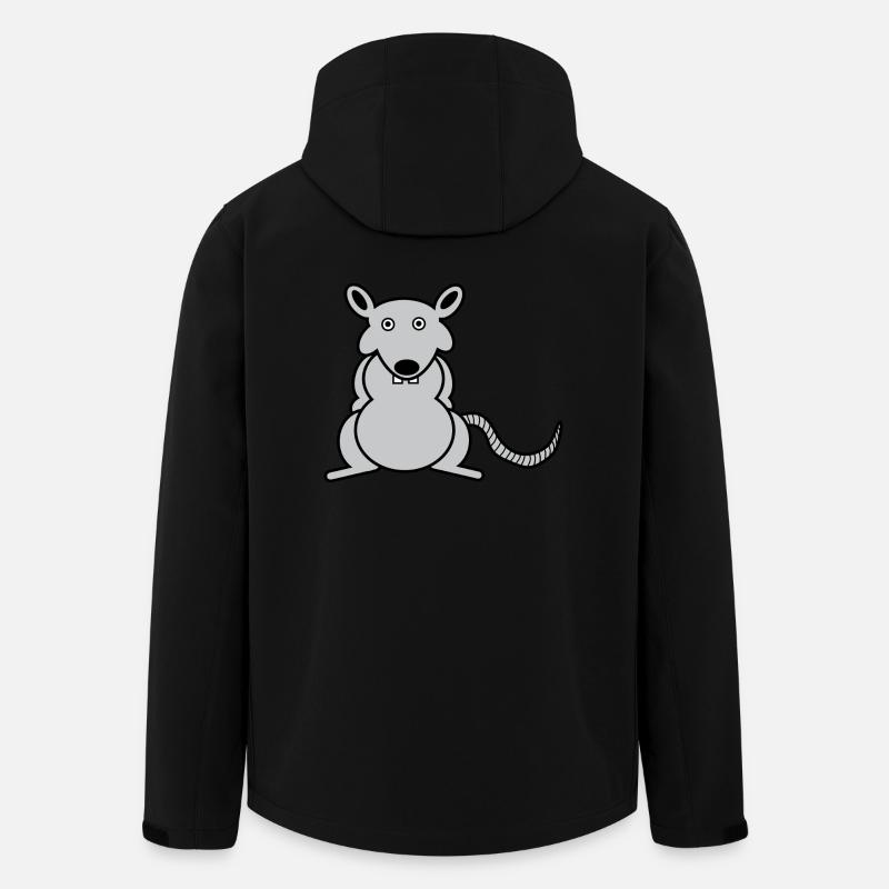 Ratten - Recycelte Männer Softshell-Jacke von Stanley/Stella - Schwarz