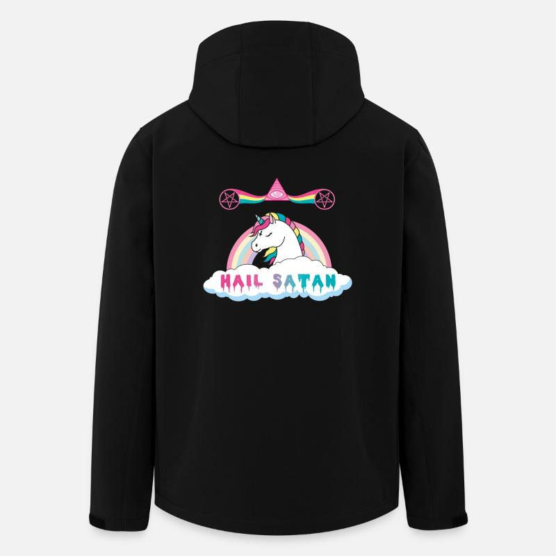 Hagel Satan Einhorn - Recycelte Männer Softshell-Jacke von Stanley/Stella - Schwarz