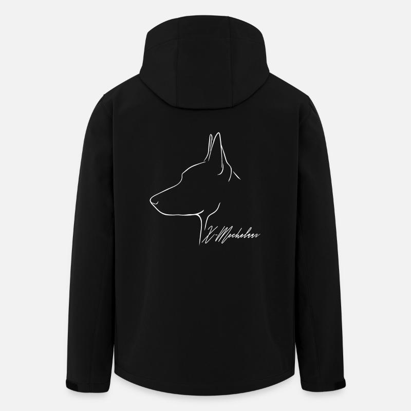 X-MECHELAAR Profil Chiens Wilsigns - Veste softshell homme en polyester recyclé Stanley/Stella - noir