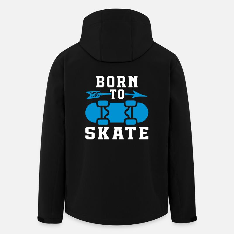 Born To Skate - Men’s Recycled Softshell Jacket by Stanley/Stella - black