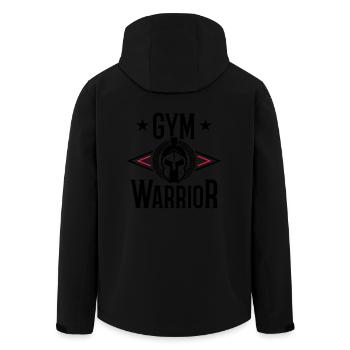 Gym Warrior Training Spartan - Recycelte Männer Softshell-Jacke von Stanley/Stella - Schwarz - Hinten - AI Model Male 185 light (185cm)