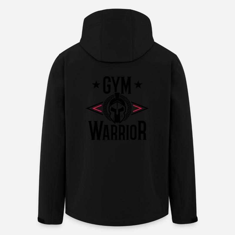 Gym Warrior Training Spartan - Recycelte Männer Softshell-Jacke von Stanley/Stella - Schwarz