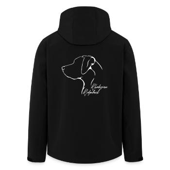 RHODESIAN RIDGEBACK Profile Dogs Dog Wilsigns - Men’s Recycled Softshell Jacket by Stanley/Stella - black - Back - AI Model Male 185 light (185cm)