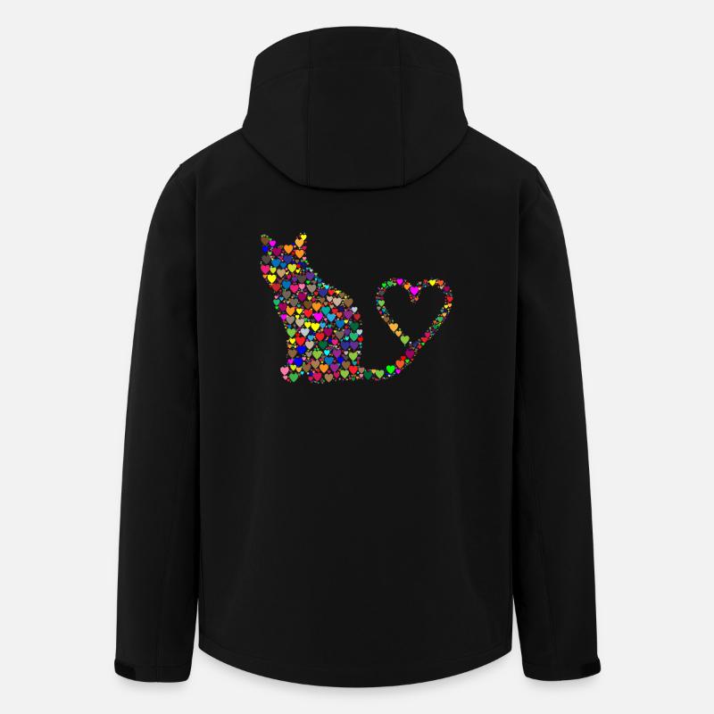 coeurs herzchen I coeur vous aime Je te aime U24 - Veste softshell homme en polyester recyclé Stanley/Stella - noir