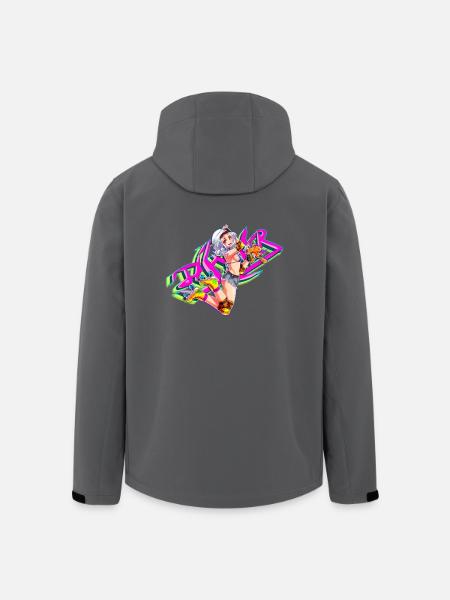 Roller skating - Veste softshell homme en polyester recyclé Stanley/Stella - noir