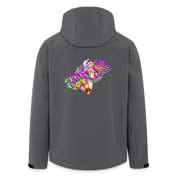 Roller skating - Men’s Recycled Softshell Jacket by Stanley/Stella - anthracite - Back - AI Model Male 185 light (185cm)